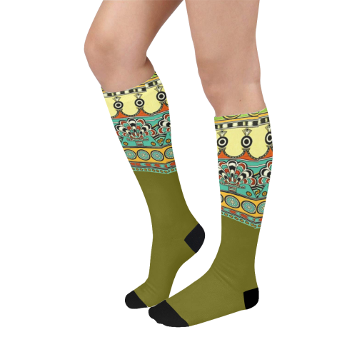 Ancient Assyrian Art Over-The-Calf Socks