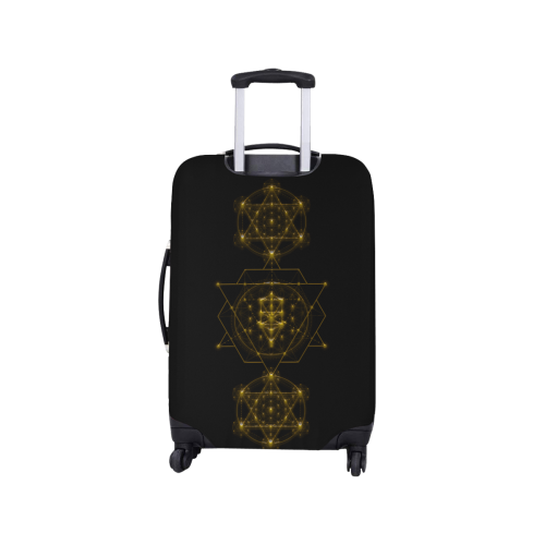 Sacred Geometry Luggage Cover/Small 18"-21"
