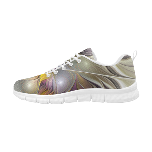 Abstract Colorful Fantasy Flower Modern Fractal Art Women's Breathable Running Shoes (Model 055)