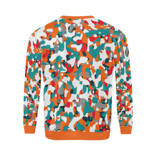 POP ART CAMOUFLAGE 1 All Over Print Crewneck Sweatshirt for Men (Model H18)