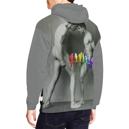 The Budgie Smugglers All Over Print Hoodie for Men/Large Size (USA Size) (Model H13)