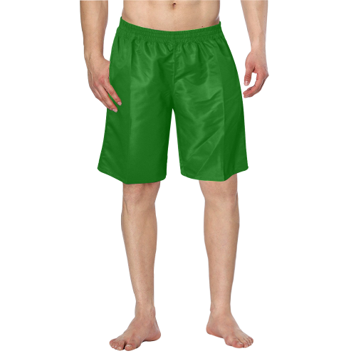 color dark green Men's Swim Trunk (Model L21)