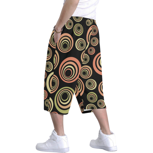 Groovy 60's Classic Pattern Fun Retro Pop-art Men's All Over Print Baggy Shorts (Model L37)