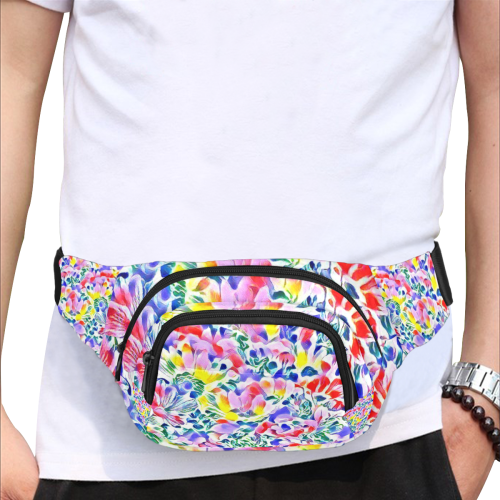 Floral Summer Greetings 1A by JamColors Fanny Pack/Small (Model 1677)