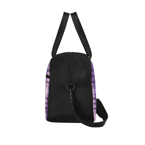 Bayadere Tartan Blues & Purples - P4 | Fitness Handbag (Model 1671)