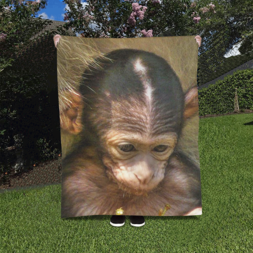 sweet baby monkey Quilt 40"x50"
