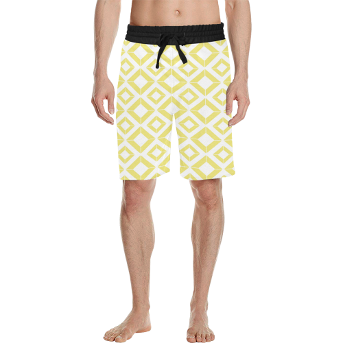 Abstract geometric pattern Men's All Over Print Casual Shorts (Model L23)