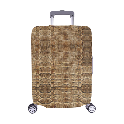Glamour Golden Python Luggage Cover/Medium 22"-25"