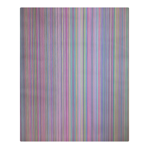 Broken TV screen rainbow stripe 3-Piece Bedding Set
