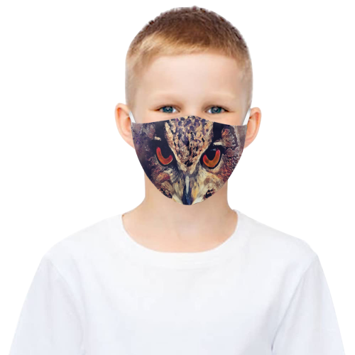 owl 3D Mouth Mask with Drawstring (Pack of 5) (Model M04)