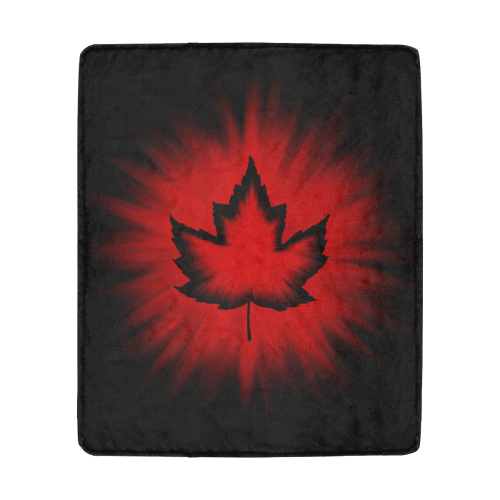 Cool Canada Blankets Canada Maple Leaf Blankets Ultra-Soft Micro Fleece Blanket 50"x60"