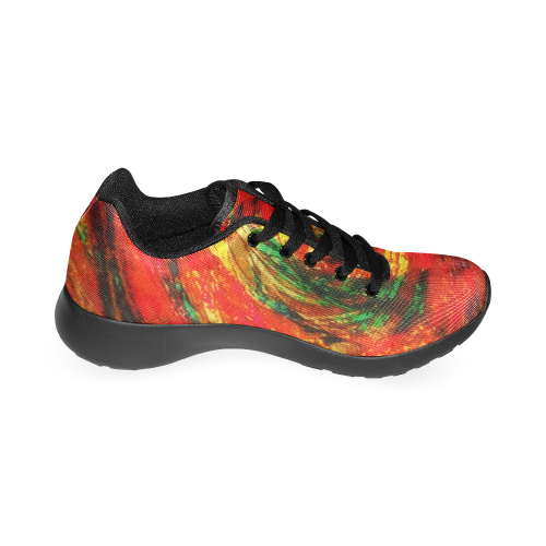 Red Abstraction Women’s Running Shoes (Model 020)