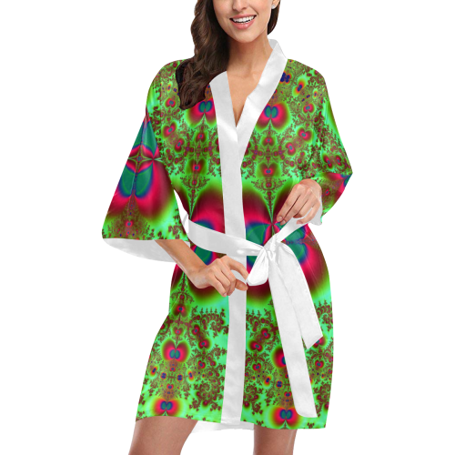 Bohemian Rapture Fractal Abstract Kimono Robe