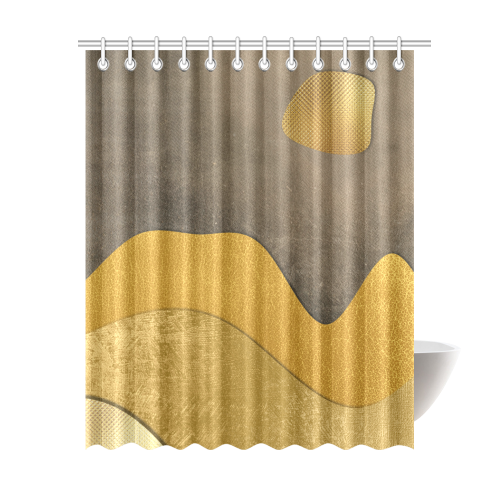 sun space #modern #art Shower Curtain 69"x84"