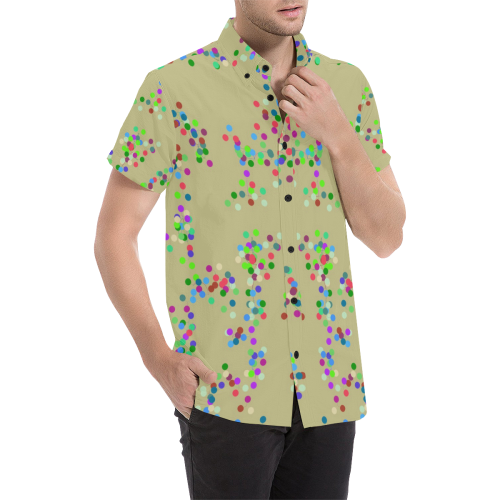 Confetti by Artdream Men's All Over Print Short Sleeve Shirt (Model T53)