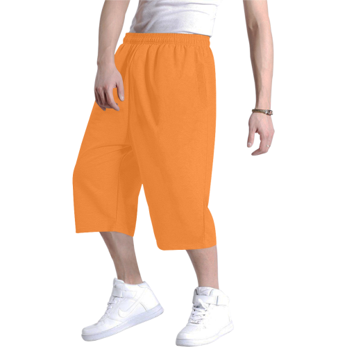 Turmeric Men's All Over Print Baggy Shorts (Model L37)