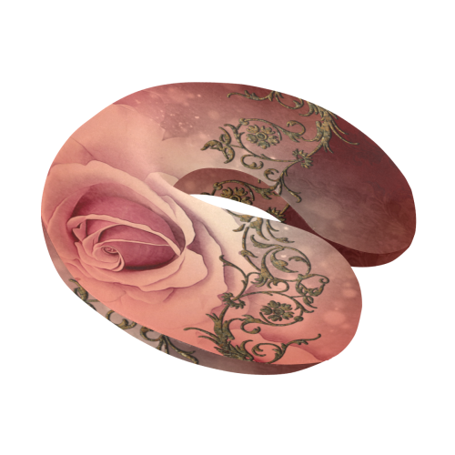 Wonderful roses with floral elements U-Shape Travel Pillow