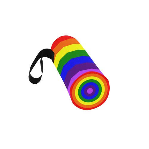 Rainbow Flag (Gay Pride - LGBTQIA+) Neoprene Water Bottle Pouch/Medium