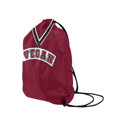Vegan Cheerleader Large Drawstring Bag Model 1604 (Twin Sides)  16.5"(W) * 19.3"(H)