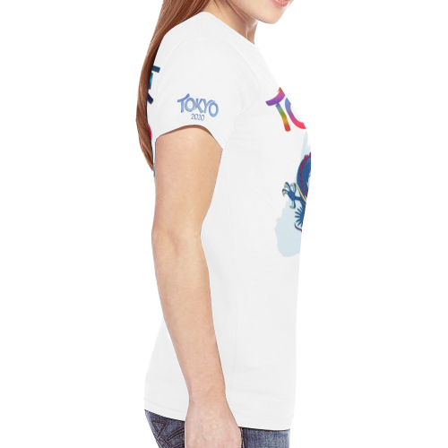 Tokyo New All Over Print T-shirt for Women (Model T45)