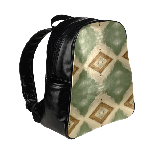 Geometric Camo Multi-Pockets Backpack (Model 1636)