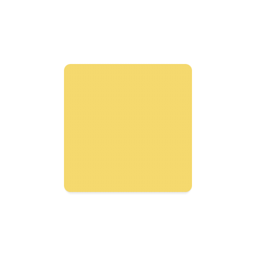color mustard Square Coaster