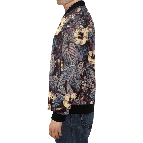 flowers 9 All Over Print Bomber Jacket for Men/Large Size (Model H19)