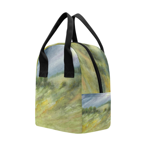 Jewell Landscape - Precious Stones Watercolors Zipper Lunch Bag (Model 1689)
