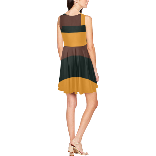 fashionable Thea Sleeveless Skater Dress(Model D19)