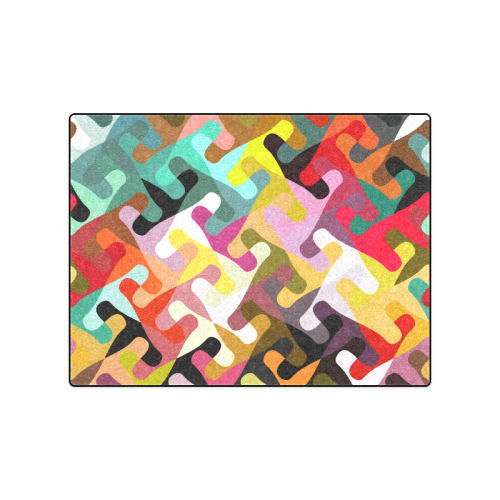 Colorful shapes Blanket 50"x60"