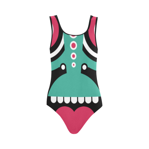 tikitribal Vest One Piece Swimsuit (Model S04)