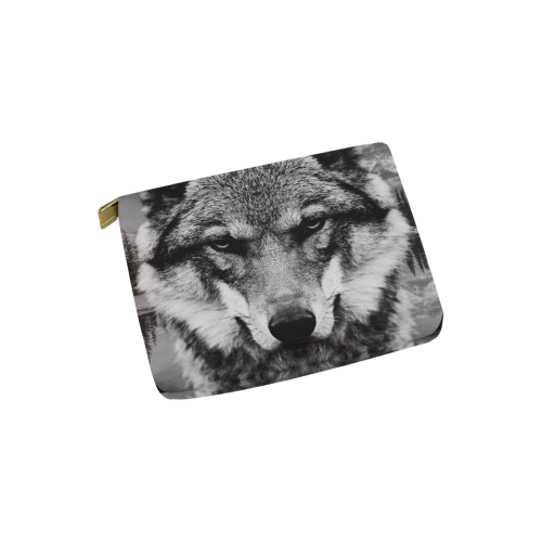 Wolf Animal Nature Carry-All Pouch 6''x5''