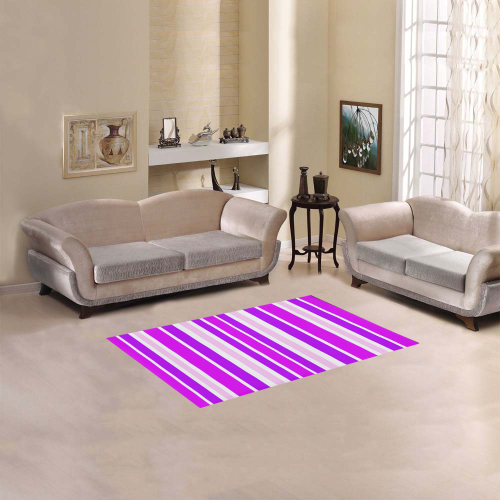 Summer Purples Stripes Area Rug 2'7"x 1'8‘’