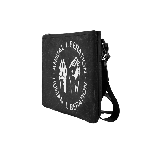 Animal Liberation, Human Liberation Slim Clutch Bag (Model 1668)