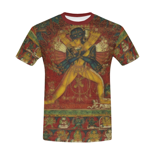 Buddhist Deity Kalachakra All Over Print T-Shirt for Men/Large Size (USA Size) Model T40)