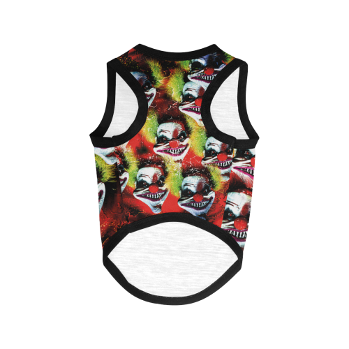 colorful Halloween Horror clown pattern All Over Print Pet Tank Top