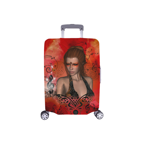 Fairy with clef Luggage Cover/Small 18"-21"