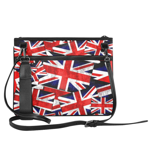 Union Jack British UK Flag Slim Clutch Bag (Model 1668)