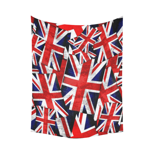 Union Jack British UK Flag Cotton Linen Wall Tapestry 80"x 60"