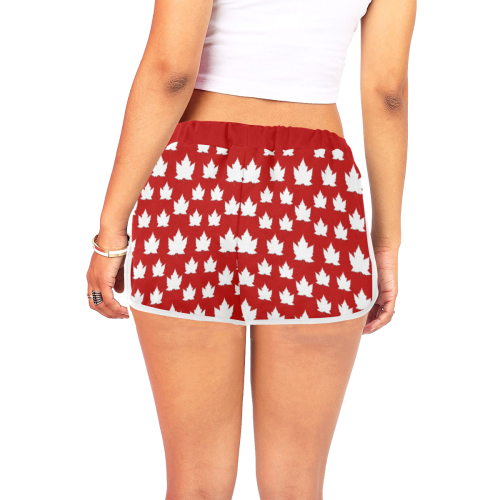 Canada Shorts Cute Women's All Over Print Relaxed Shorts (Model L19)