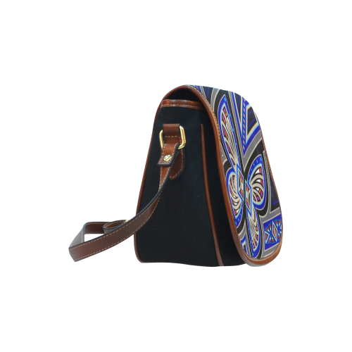 Butterfly Nation Saddle Bag/Small (Model 1649)(Flap Customization)