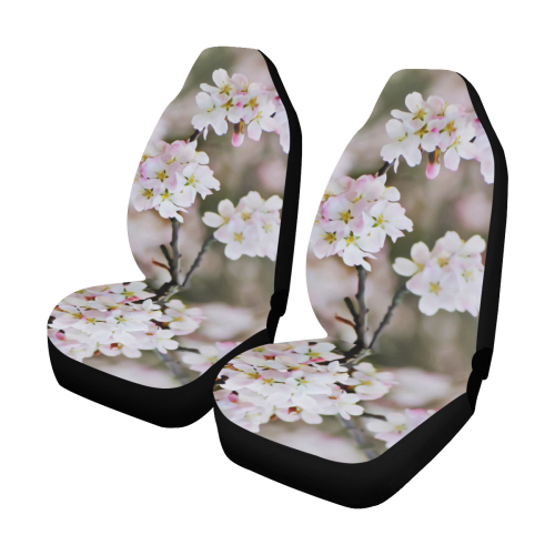 Photography Branch with Spring Flowers white Car Seat Covers (Set of 2)