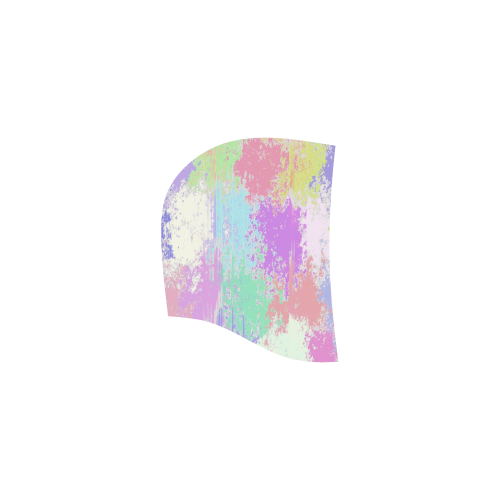 Pastel Paint Splatter All Over Print Sleeveless Hoodie for Women (Model H15)