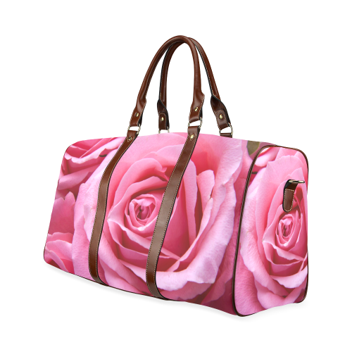 Roses pink Waterproof Travel Bag/Small (Model 1639)
