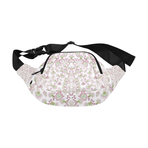 syrian flowers pink Fanny Pack/Small (Model 1677)