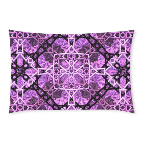 Pink/Black Fractal Pattern 3-Piece Bedding Set