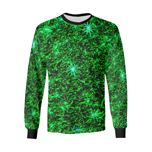 Sparkling Green Kids' All Over Print Long Sleeve T-shirt (Model T51)