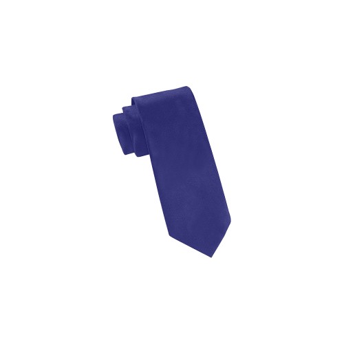 color midnight blue Classic Necktie (Two Sides)