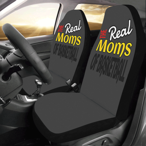 Purple Real Moms of Basketball Car Seat Covers (Set of 2)