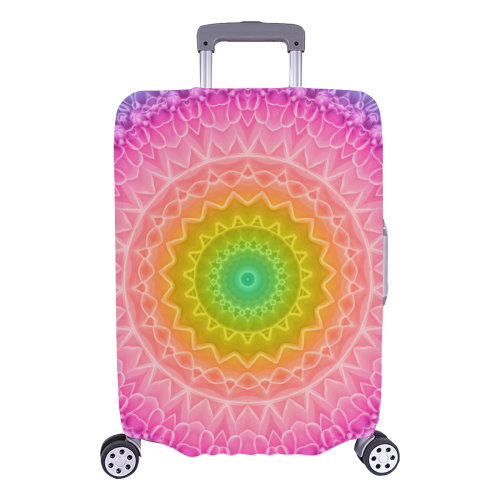 mandala dahlia Luggage Cover/Large 26"-28"